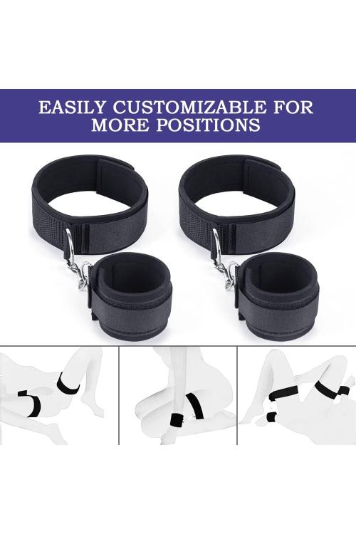BDSM Restraint Kit – Adjustable Handcuffs & Thigh Straps for Couples Play